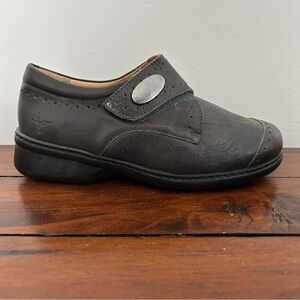 Portofino grey Leather Shoes. Velcro Comfortable quality shoes!